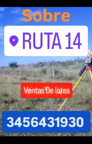 Vendo lotes sobre autovía g.artigas la del mercosur en entre rios
